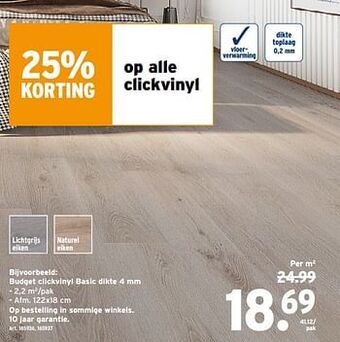 GAMMA Budget clickvinyl basic aanbieding