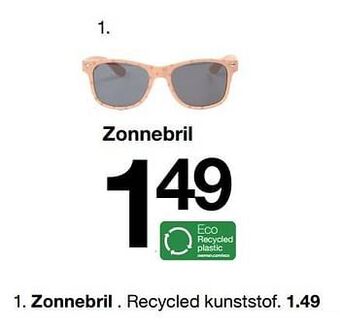 Zeeman Zonnebril aanbieding