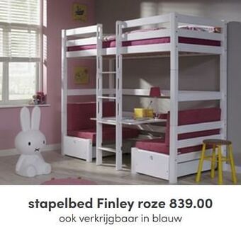 Stapelbed finley roze