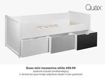 Baby & Tiener Quax mini mezzanine white aanbieding