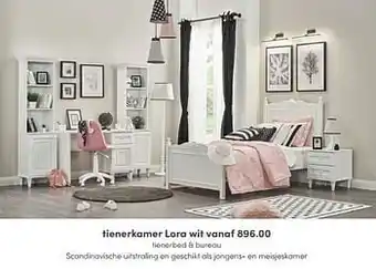Baby & Tiener Tienerkamer lora wit aanbieding