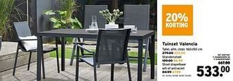 GAMMA Tuinset valencia aanbieding