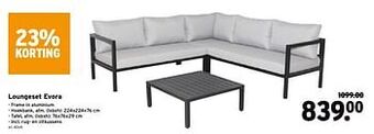 GAMMA Loungeset evora aanbieding