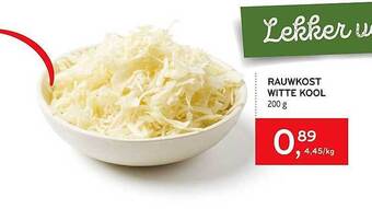 Alvo Rauwkost Witte Kool aanbieding