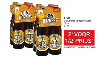 Alvo Bier De Koninck Tripel D'anvers Blond 4x33 Cl aanbieding