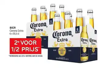Alvo Bier Corona Extra 6 X 35,5 Cl aanbieding