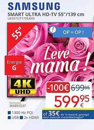 Eldi Samsung Smart Ultra Hd-tv 55 aanbieding