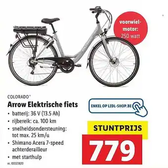 Lidl Colordo Arrow Elektrische Fiets aanbieding