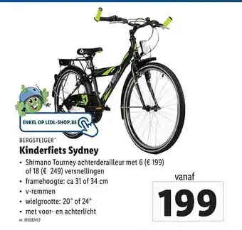 Lidl Bergsteiger Kinderfiets Sydney aanbieding