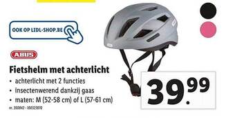 Lidl Abus Fietshelm Met Achterlicht aanbieding