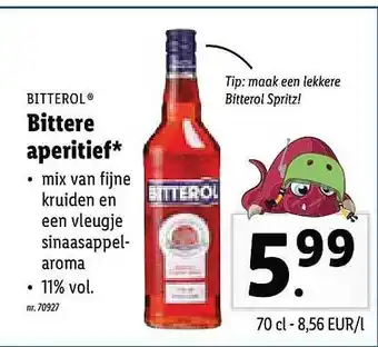 Lidl Bitterol Bittere Aperitief aanbieding