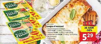 Lidl Come A Casa Lasagne Of Macaroni aanbieding
