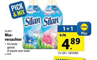 Lidl Silan Wasverzachter aanbieding