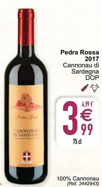 Cora Pedra rossa 2017 cannonau di sardegna dop 75cl aanbieding