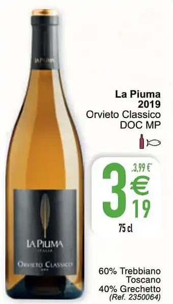 Cora La piuma 2019 orvieto classico doc mp 75cl aanbieding