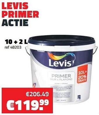 Bouwcenter Frans Vlaeminck Levis primer actie aanbieding