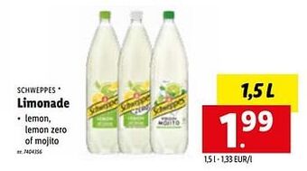 Lidl Limonade aanbieding