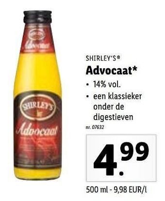 Lidl Advocaat aanbieding
