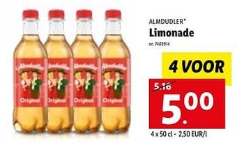 Lidl Limonade aanbieding