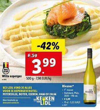 Witte asperges