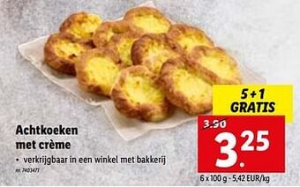 Achtkoeken met crème