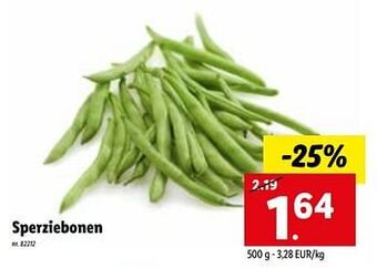 Lidl Sperziebonen aanbieding