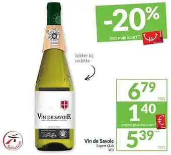 Vin de savoie expert club wit