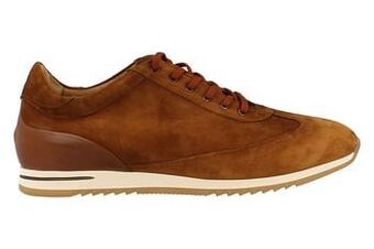 Berca Shoes Cnudde - Luxurious Handmade Shoes Italy Veterschoen Heren Volledig Leder - Cognac aanbieding