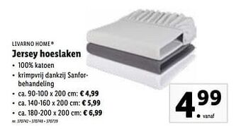 Lidl Jersey hoeslaken aanbieding