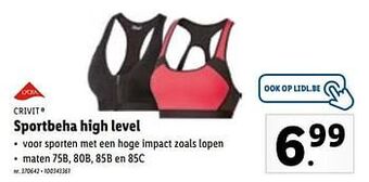 Lidl Sportbeha high level aanbieding