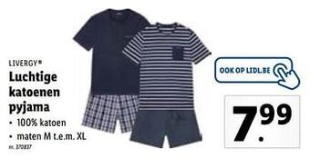 Lidl Luchtige katoenen pyjama aanbieding