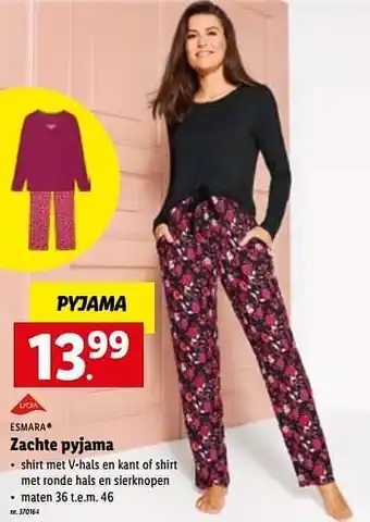 Lidl Zachte pyjama aanbieding