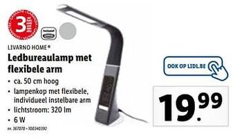 Ledbureaulamp met flexibele arm