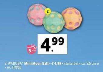 Lidl Mini moon ball aanbieding