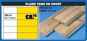 Bouwcenter Frans Vlaeminck Plank tand en groef aanbieding