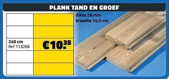Bouwcenter Frans Vlaeminck Plank tand en groef aanbieding