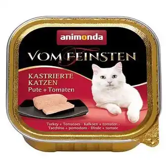 Zooplus Animonda Vom Feinsten voor Gecastreerde Katten 6 x 100 g - Kalkoen Puur aanbieding