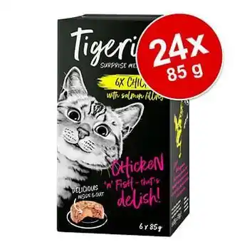 Voordeelpakket Tigeria Kattenvoer 24 x 85 g - Zalm met Zoete Aardappelkern