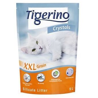 Zooplus 6x 5L XXL Tigerino Crystals Kattenbakvulling aanbieding