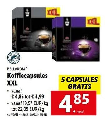 Koffiecapsules xxl