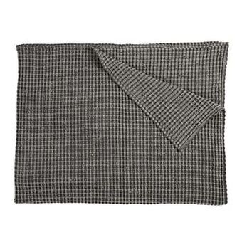 Leen Bakker KAAT Amsterdam plaid Kikai - grijs - 260x260 cm - Leen Bakker aanbieding
