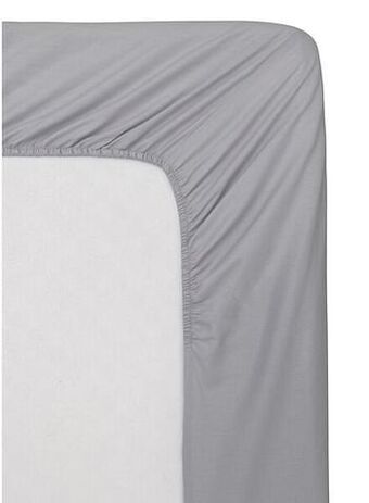 HEMA HEMA Hoeslaken - Zacht Katoen Lichtgrijs (lichtgrijs) aanbieding