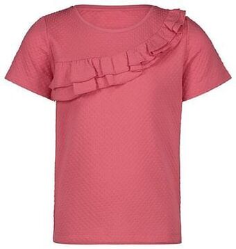 HEMA HEMA Kinder T-shirt Ruffle Rood (rood) aanbieding