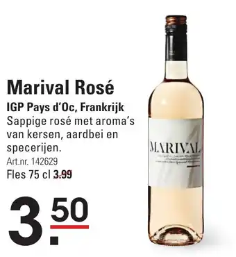 Sligro Marival Rosé IGP Pays d'Oc, Frankrijk aanbieding