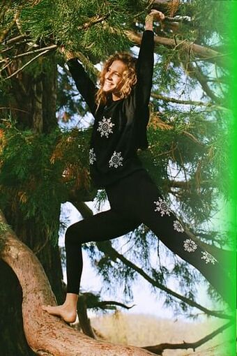 Desigual Sweatshirt met broderie anglaise - BLACK - S aanbieding