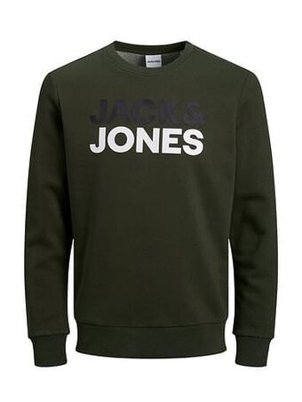 Berca Shoes Jack & Jones Sweater Jac&jones Trui Logo - Groen aanbieding