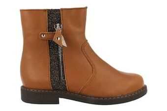 Berca Shoes Bopy Enkellaars Meisjes Maat 28/34 Volledig Leder - Cognac aanbieding