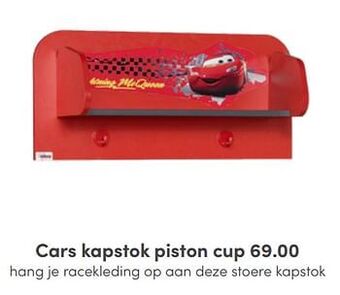 Cars kapstok piston cup