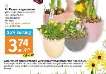 Albert Heijn Ah Paasarrangementen aanbieding