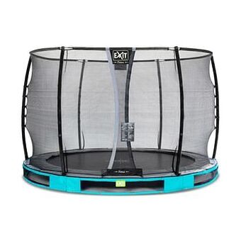Brico Exit in-ground trampoline Elegant Premium met veiligheidsnet Deluxe ø305cm blauw aanbieding